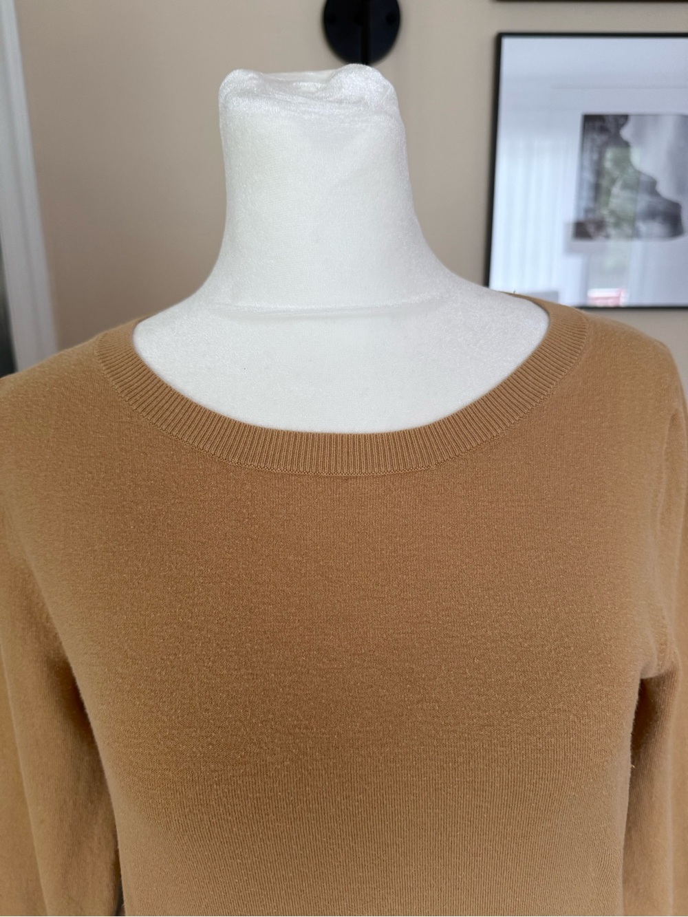 J. Crew Women's Camel Crewneck Sweater - Picture 3 of 4